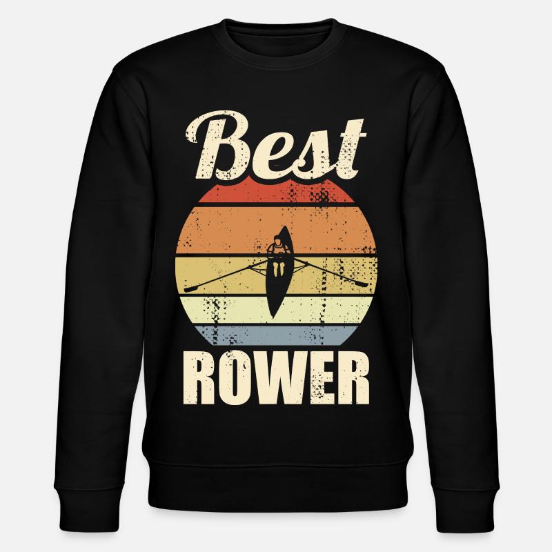Lustiger Ruderer - Stanley/Stella Unisex Bio-Sweatshirt CHANGER - Schwarz