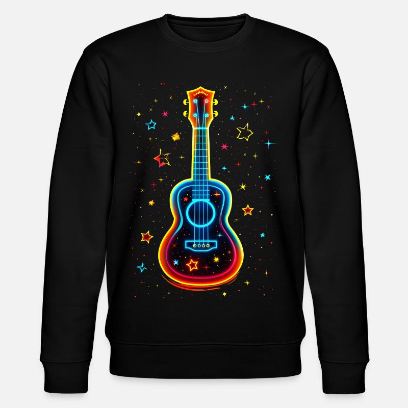 90er Jahre Ukulele - Stanley/Stella Unisex Bio-Sweatshirt CHANGER  - Schwarz