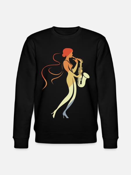 Saxophone Femme - Sweat bio CHANGER Stanley/Stella Unisexe - noir