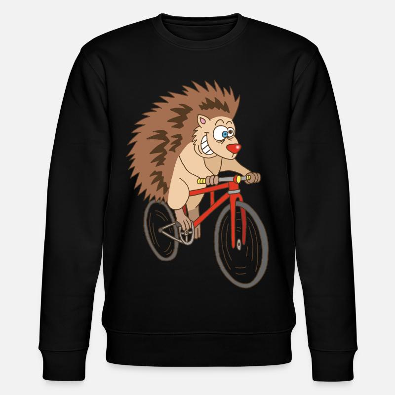 hérisson à vélo - Sweat bio CHANGER Stanley/Stella Unisexe - noir