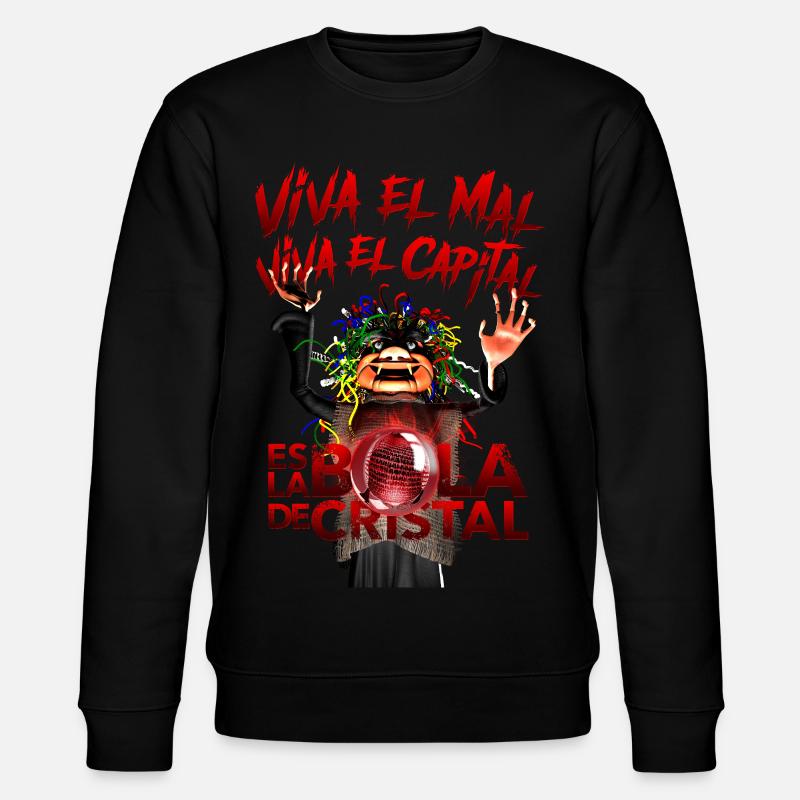 The witch breakdown - long live evil long live capital - Stanley/Stella CHANGER Unisex Organic Sweatshirt - black