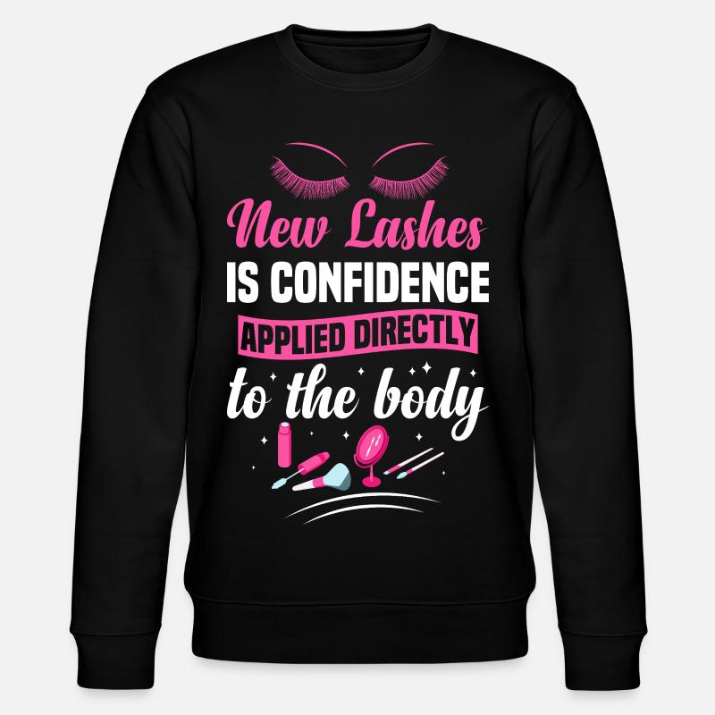  Eyelash Tech Cosmetologist Eyelash Technician - Stanley/Stella CHANGER Unisex Organic Sweatshirt - black