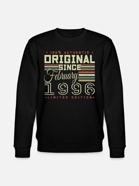 Awesome since February 1996 - Stanley/Stella CHANGER Unisex Organic Sweatshirt - black