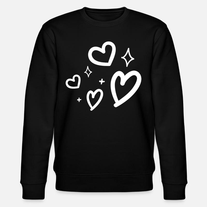 heart - Sweat bio CHANGER Stanley/Stella Unisexe - noir