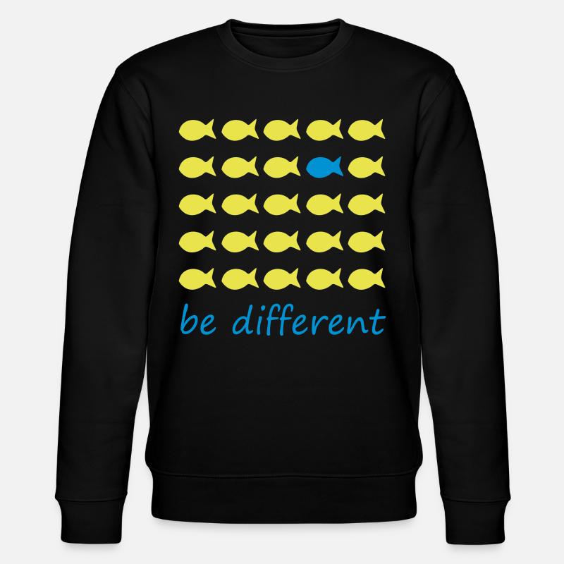 be different - Stanley/Stella Unisex Bio-Sweatshirt CHANGER  - Schwarz