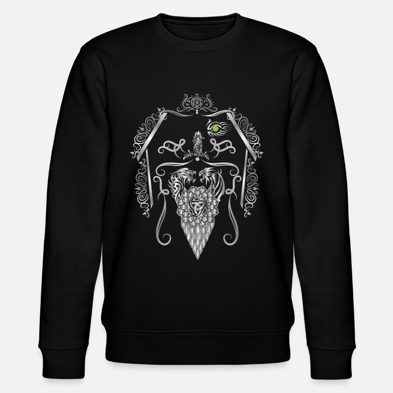 Wikinger Odin Thor - Stanley/Stella Unisex Bio-Sweatshirt CHANGER  - Schwarz