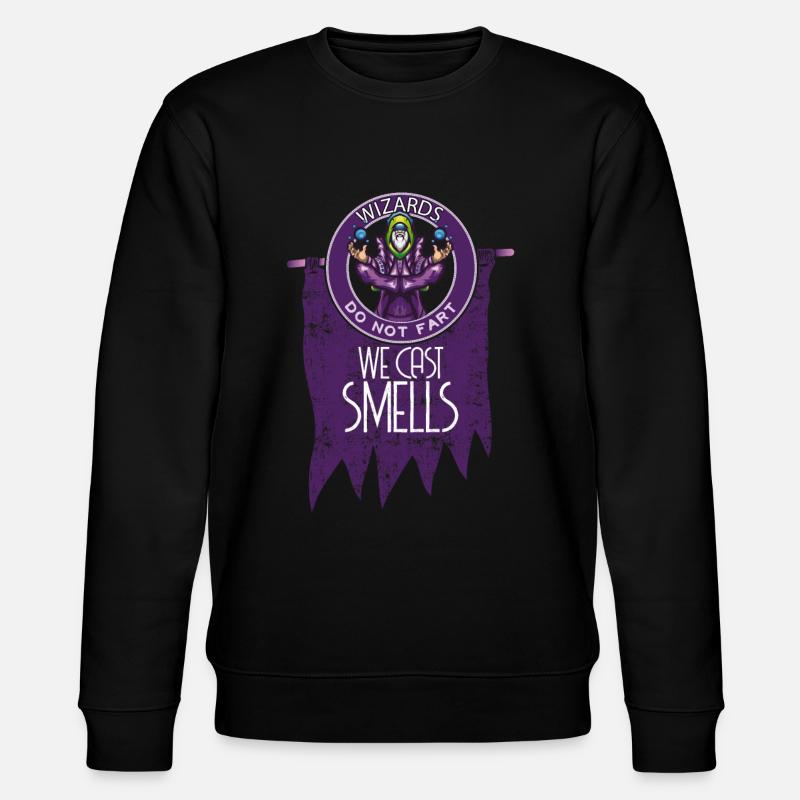 Wizard Rollenspiel - Stanley/Stella Unisex Bio-Sweatshirt CHANGER  - Schwarz