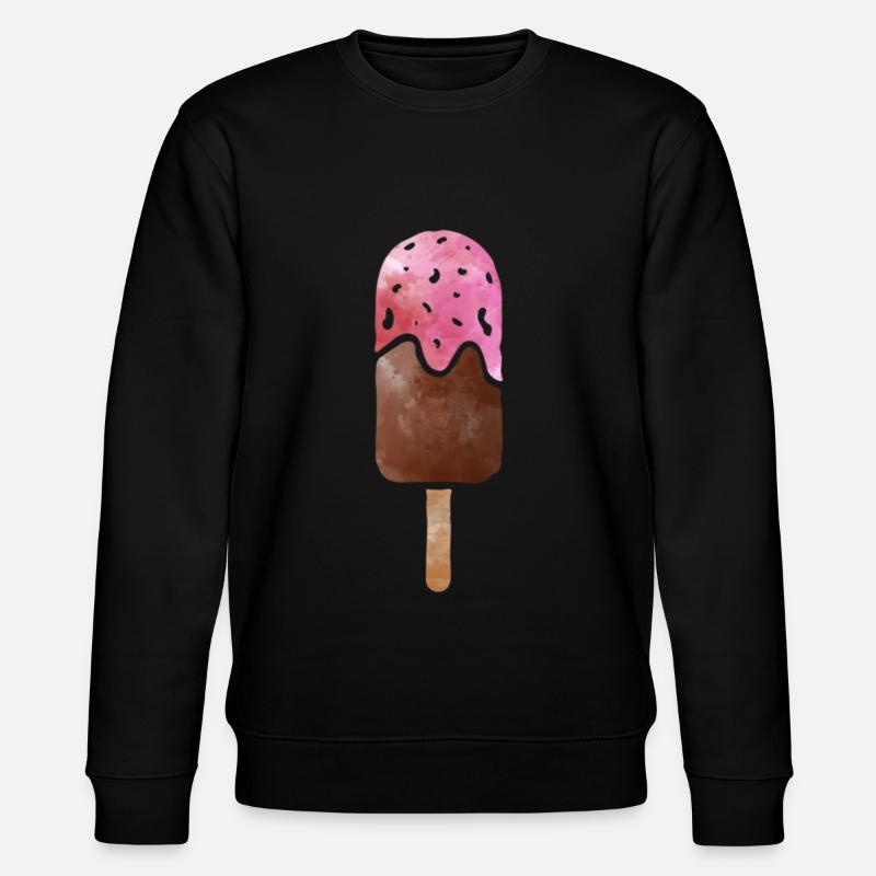 Eiscreme - Stanley/Stella Unisex Bio-Sweatshirt CHANGER  - Schwarz