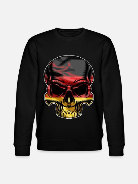 Germany skull - Stanley/Stella CHANGER Unisex Organic Sweatshirt - black