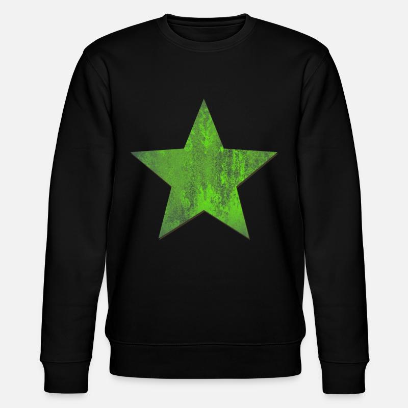 Étoile verte 5 cinq - Sweat bio CHANGER Stanley/Stella Unisexe - noir