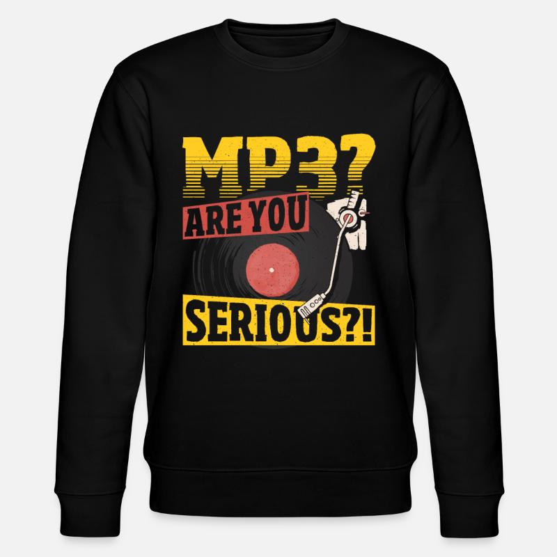 Disc Taker - Vinyl-sammeln - Stanley/Stella Unisex Bio-Sweatshirt CHANGER - Schwarz