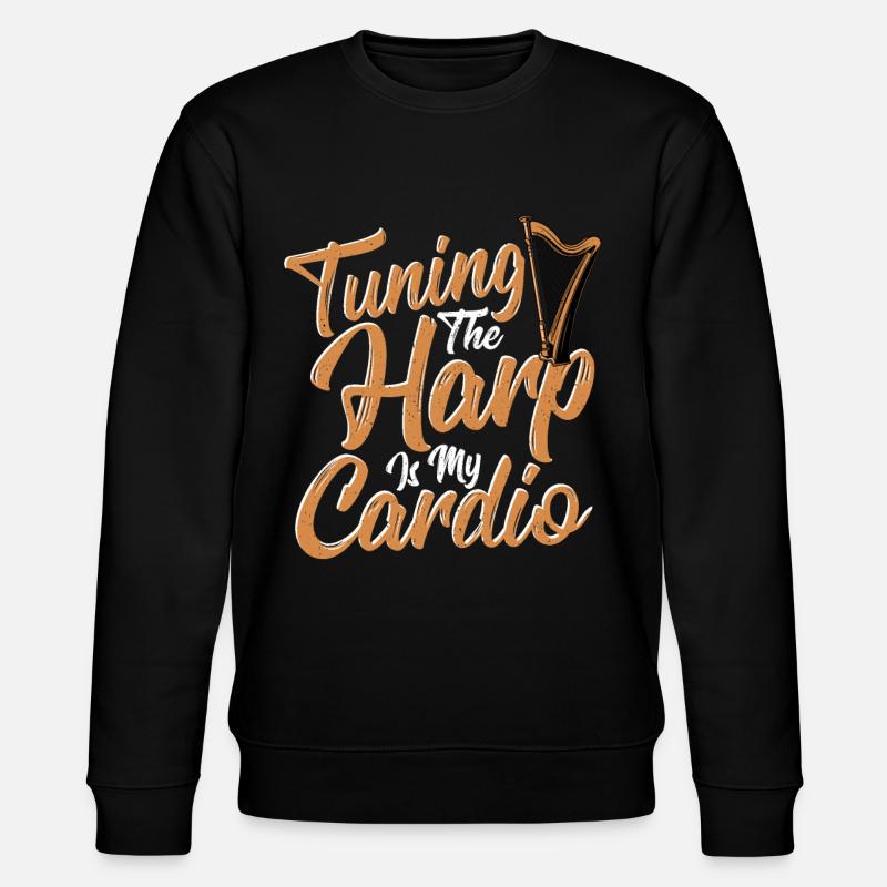 Design Eines Harfeninstruments Für Einen - Stanley/Stella Unisex Bio-Sweatshirt CHANGER  - Schwarz