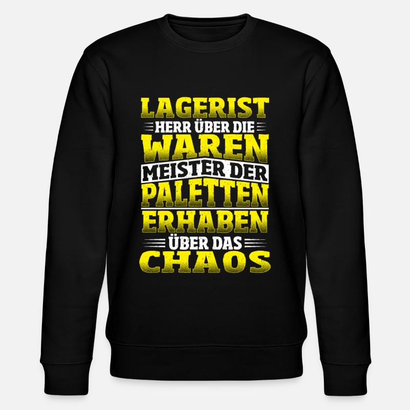 Lustiger Staplerfahrer Gabelstapler Beruf Sprüche - Stanley/Stella Unisex Bio-Sweatshirt CHANGER  - Schwarz