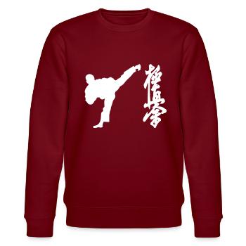Karaté Kyokushinkai symbole fans dojo de formation - Sweat bio CHANGER Stanley/Stella Unisexe - bordeaux - Devant - Nik (191cm) & Marisol (170cm)