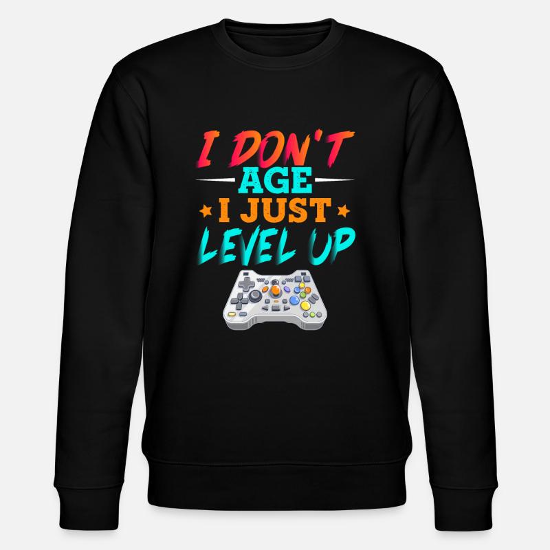 Alter Zocker Gamer - Stanley/Stella Unisex Bio-Sweatshirt CHANGER  - Schwarz