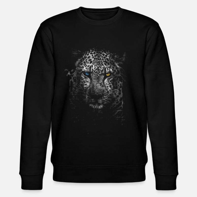 Léopard blanc - Sweat bio CHANGER Stanley/Stella Unisexe - noir