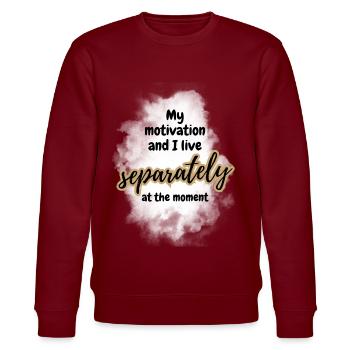 ATTITUDE POSITIVE ÉTAT D’ Motivation - Sweat bio CHANGER Stanley/Stella Unisexe - bordeaux - Devant - Nik (191cm) & Marisol (170cm)