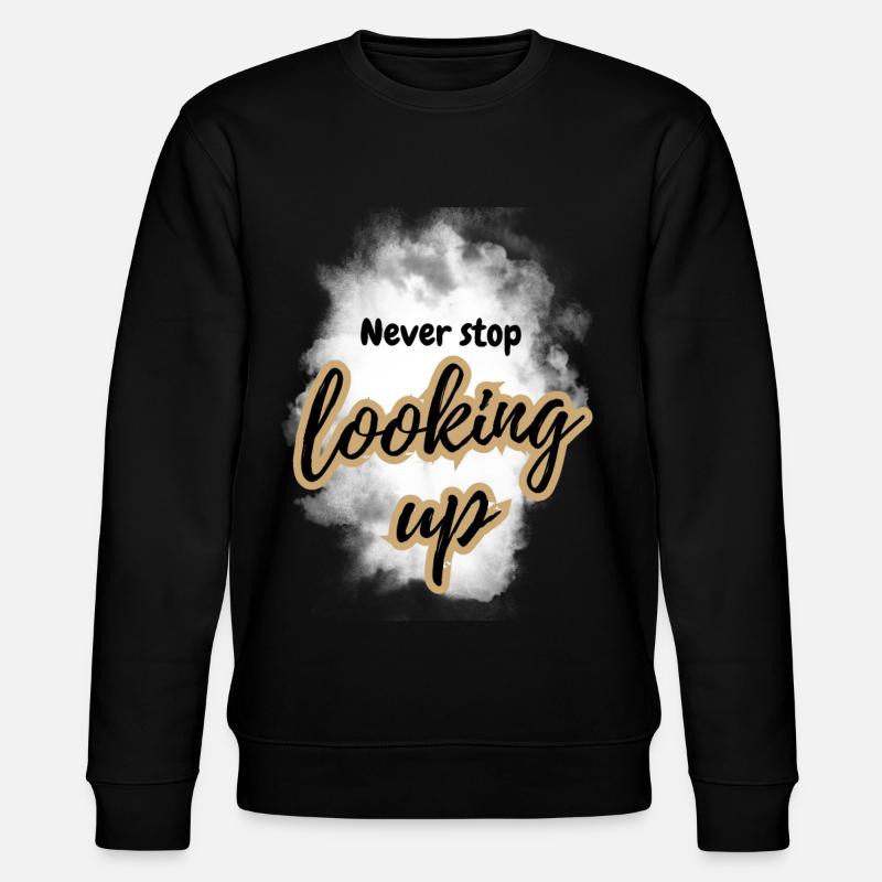 POSITIVE EINSTELLUNG MINDSET Motivation - Stanley/Stella Unisex Bio-Sweatshirt CHANGER  - Schwarz