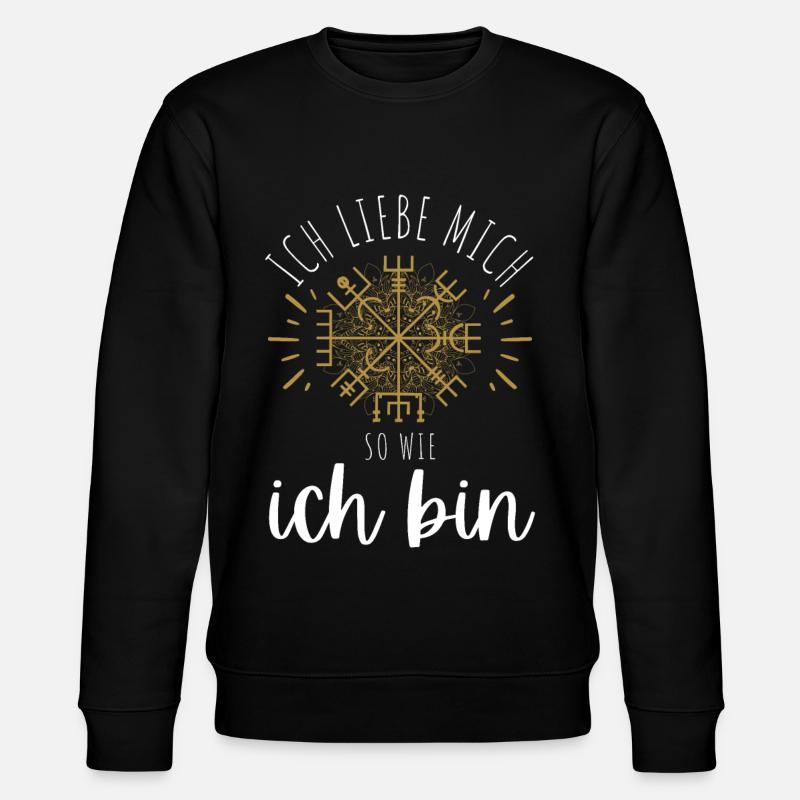 Wegweiser MOTIVATION - VEGVISIR - Stanley/Stella Unisex Bio-Sweatshirt CHANGER  - Schwarz
