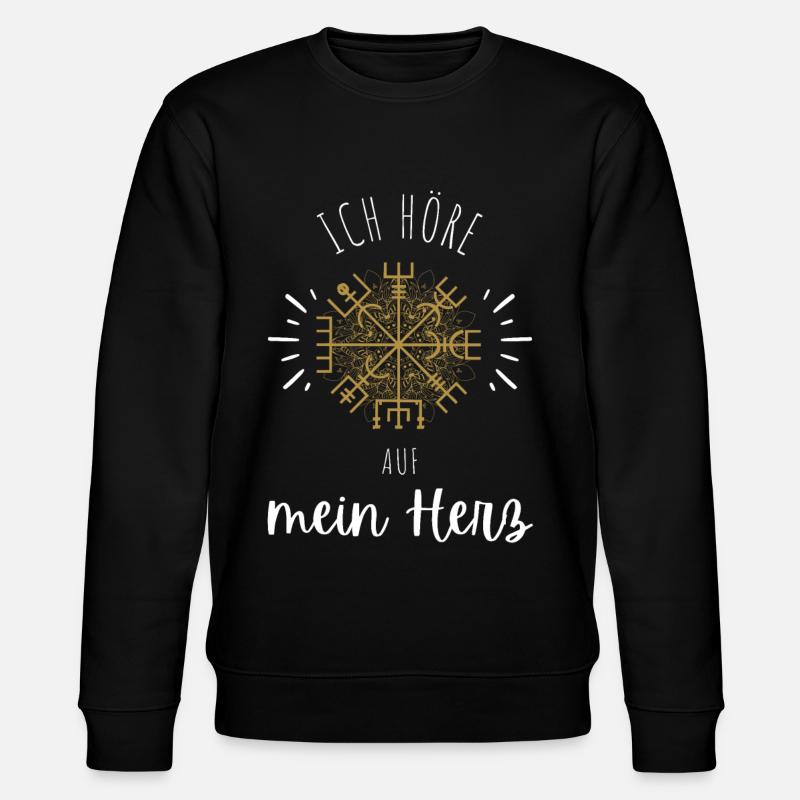 Wegweiser MOTIVATION - VEGVISIR - Stanley/Stella Unisex Bio-Sweatshirt CHANGER  - Schwarz