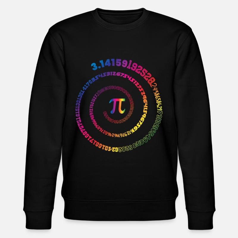 Mathematik Pi 3,145 Spirale - Stanley/Stella Unisex Bio-Sweatshirt CHANGER  - Schwarz