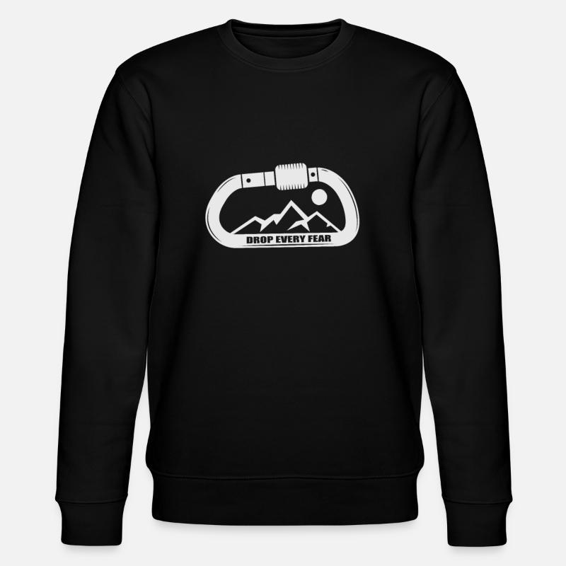 Alpinisme, escalade, mousquetons d'escalade - Sweat bio CHANGER Stanley/Stella Unisexe - noir