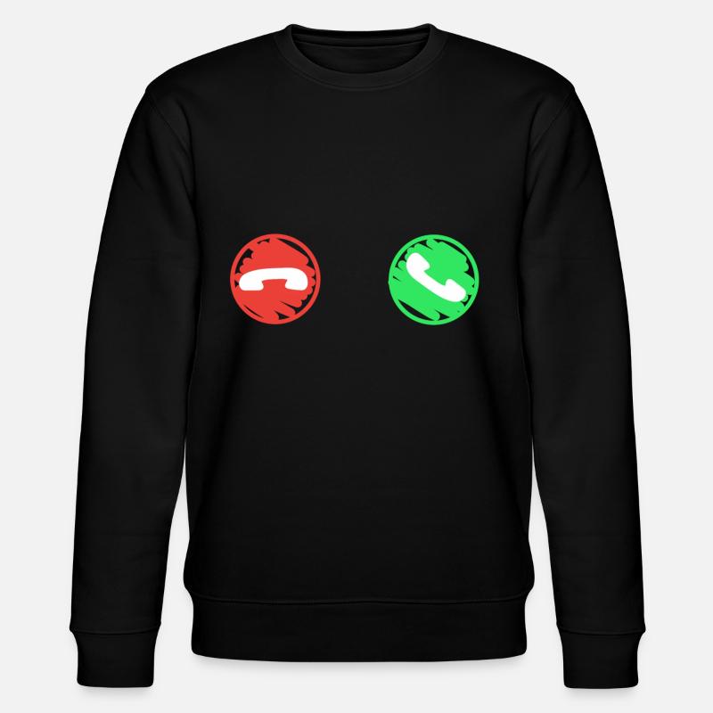 Anruf Symbol Lustig - Stanley/Stella Unisex Bio-Sweatshirt CHANGER  - Schwarz