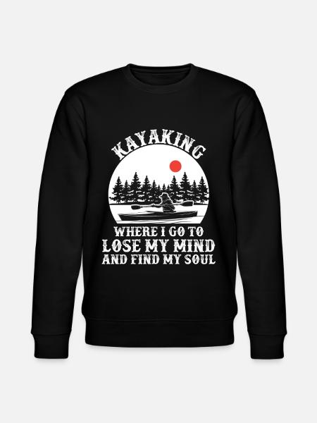 Kayaking , Kayak, Canoe, Canoing Quote - Stanley/Stella CHANGER Unisex Organic Sweatshirt - black