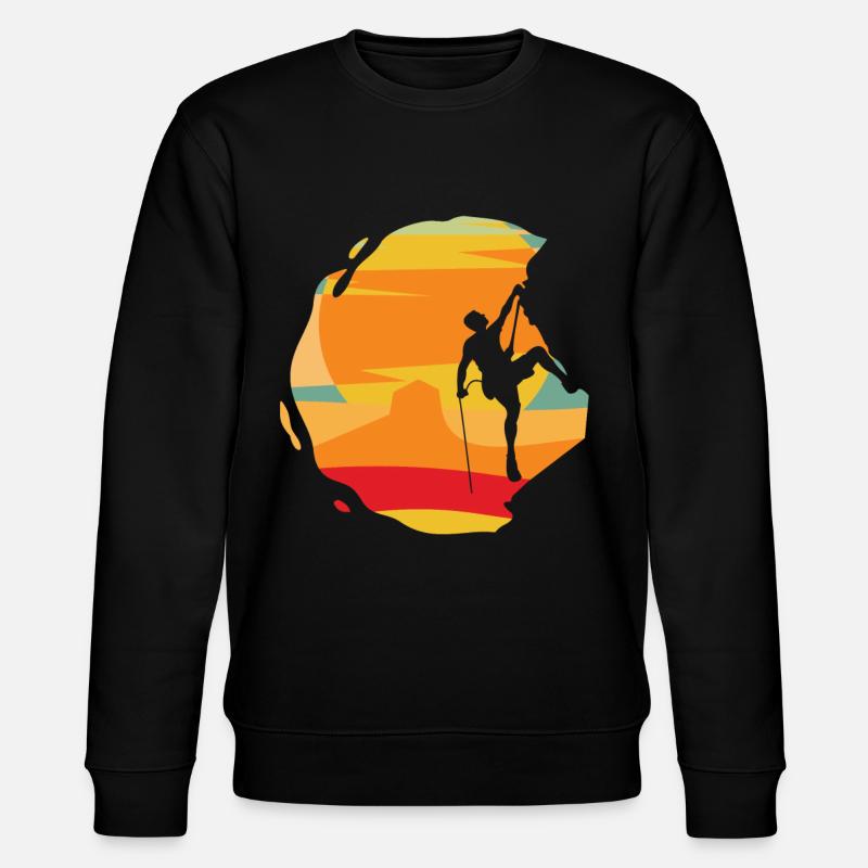 Escalade rocheuse, alpinisme, escalade, Bouldern - Sweat bio CHANGER Stanley/Stella Unisexe - noir