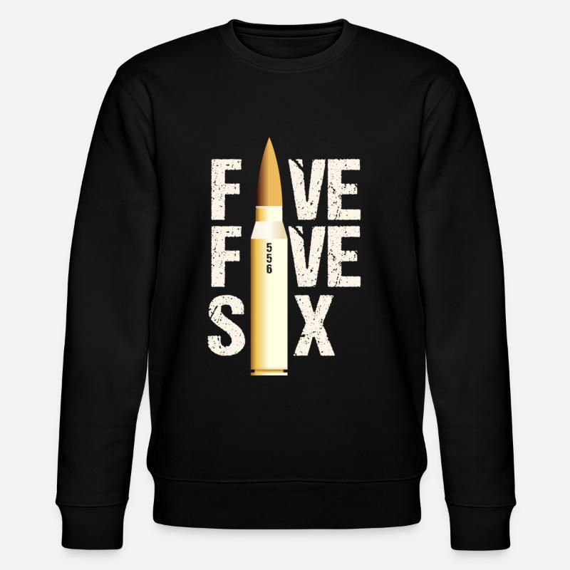 556 AR15 Weapon Lover Ammunition - Stanley/Stella CHANGER Unisex Organic Sweatshirt - black