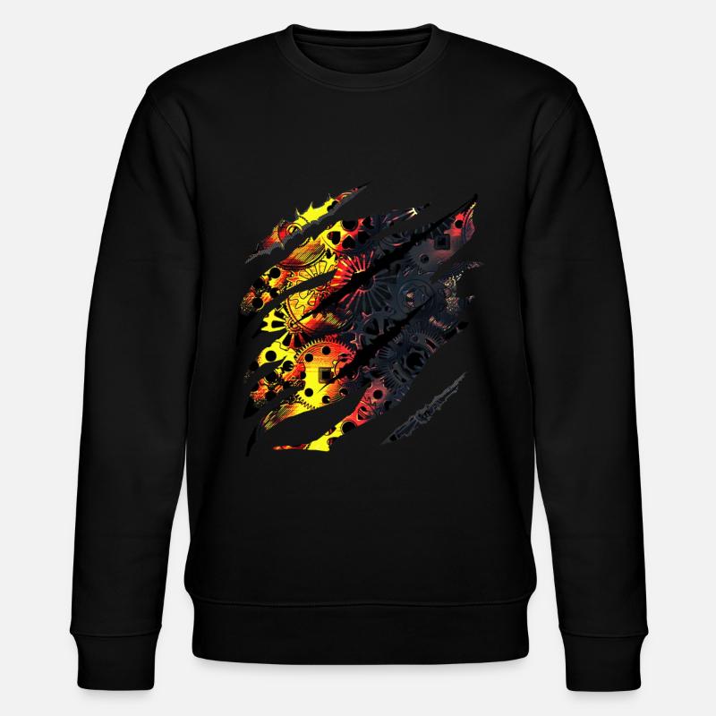 Steampunk, Gothic, Punk - Stanley/Stella CHANGER Unisex Organic Sweatshirt - black