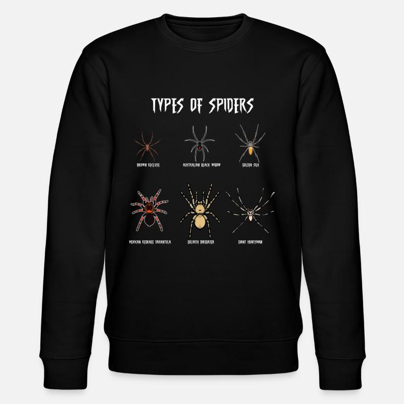 Espèces d’araignées, araignées - Sweat bio CHANGER Stanley/Stella Unisexe - noir