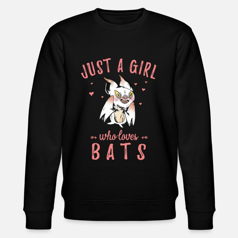 Bats, Bat - Stanley/Stella CHANGER Unisex Organic Sweatshirt - black