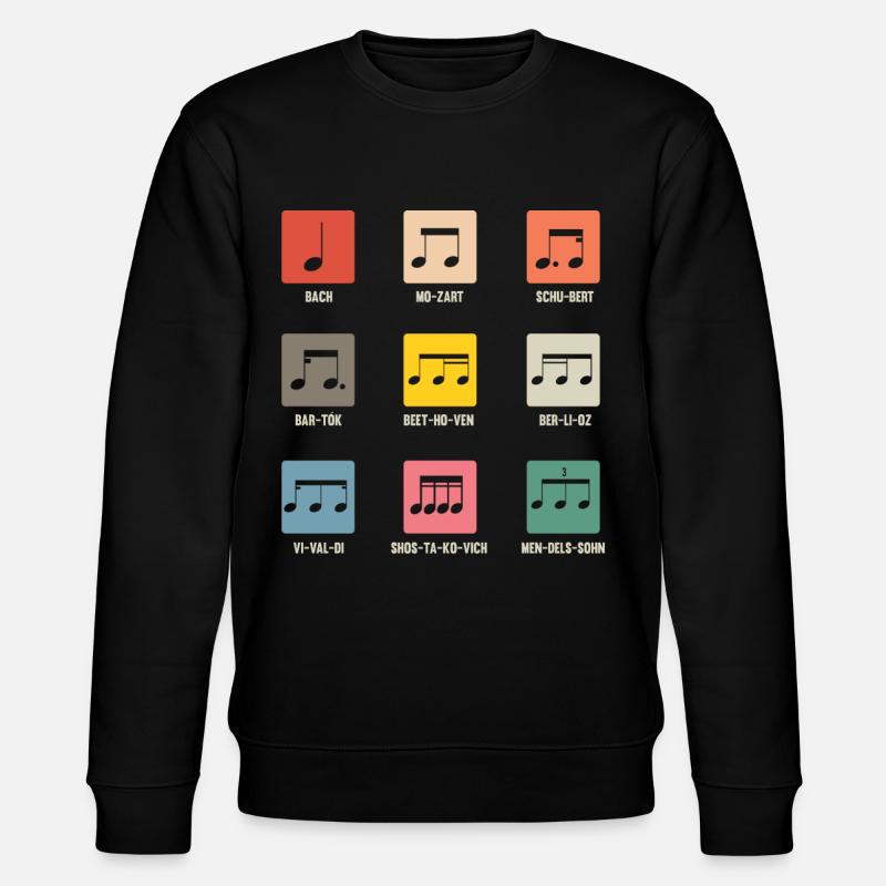 Compositeurs classiques, compositeurs, musique - Sweat bio CHANGER Stanley/Stella Unisexe - noir