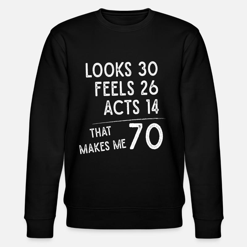 70e anniversaire, 70 ans - Sweat bio CHANGER Stanley/Stella Unisexe - noir