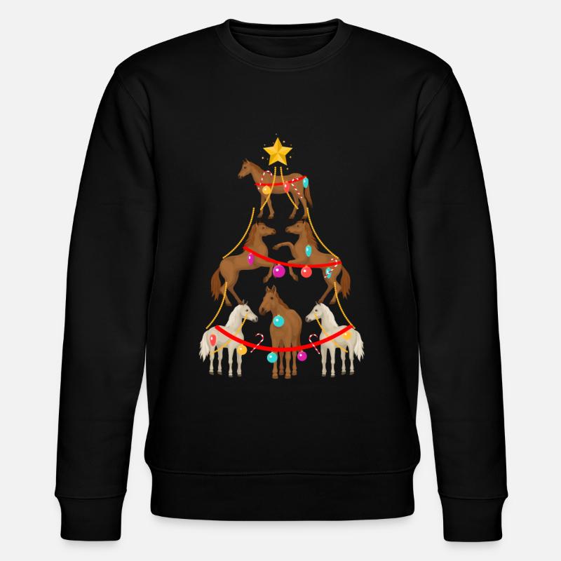 Pferd, Pferde, Mädchen Und Pferde - Stanley/Stella Unisex Bio-Sweatshirt CHANGER  - Schwarz