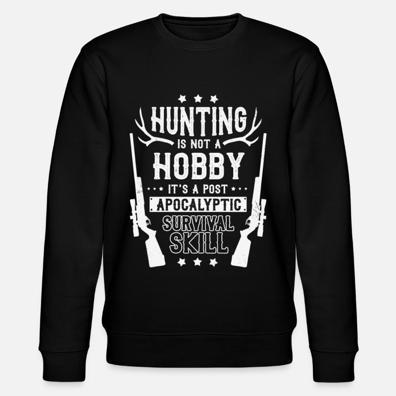 Jagd, Angeln, Jäger, - Stanley/Stella Unisex Bio-Sweatshirt CHANGER  - Schwarz