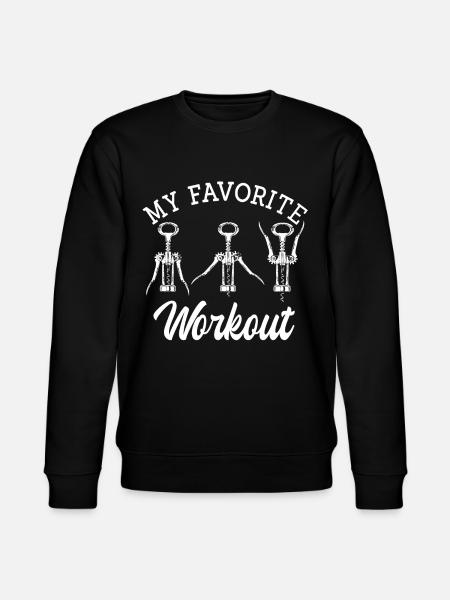 Wine lovers, wine drinking wine - Stanley/Stella CHANGER Unisex Organic Sweatshirt - black