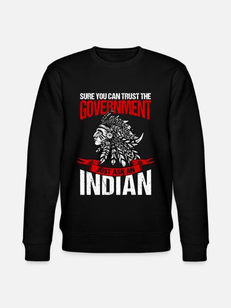Trust the government - Stanley/Stella CHANGER Unisex Organic Sweatshirt - black
