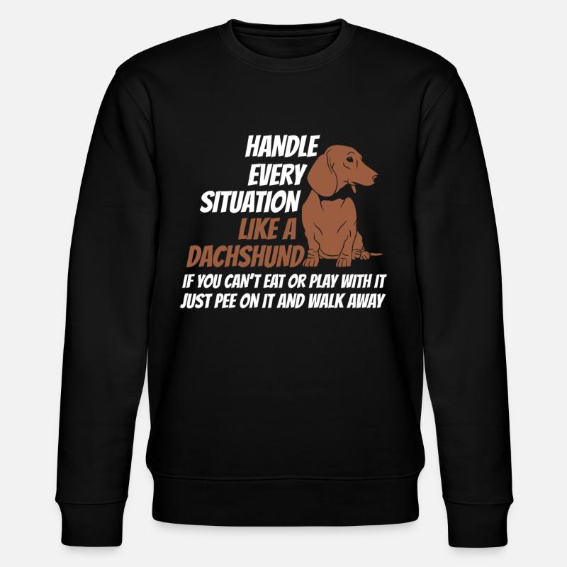 Grip situation comme un teckel - Sweat bio CHANGER Stanley/Stella Unisexe - noir