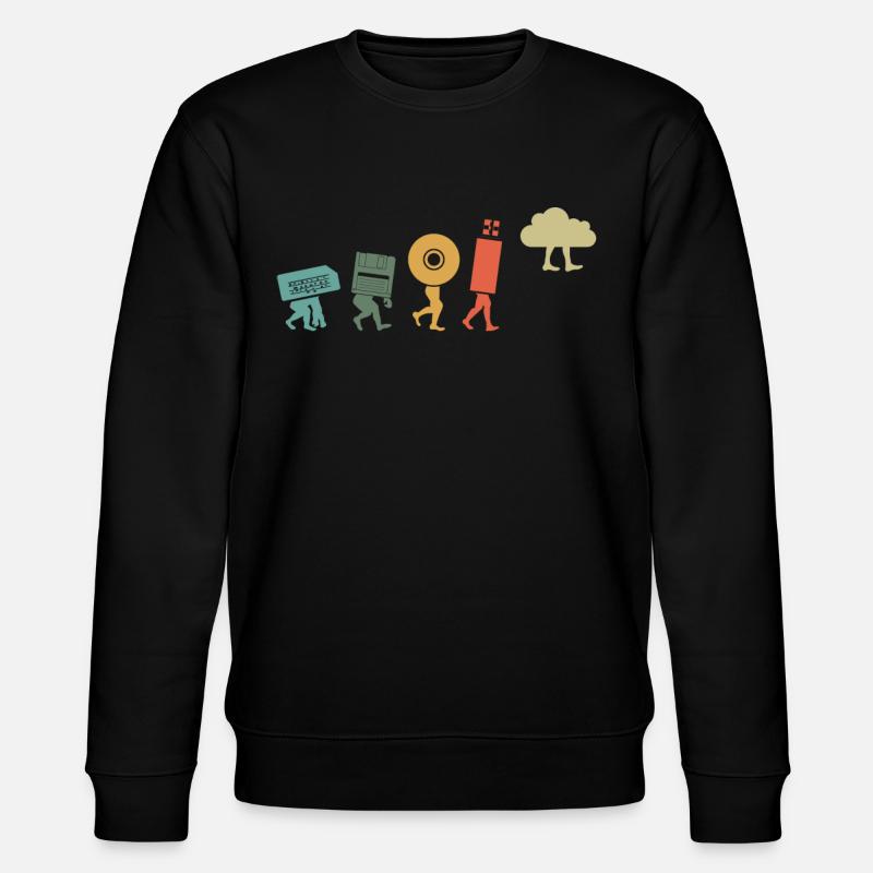 Cloud Computing, Programmierer Nerd - Stanley/Stella Unisex Bio-Sweatshirt CHANGER  - Schwarz