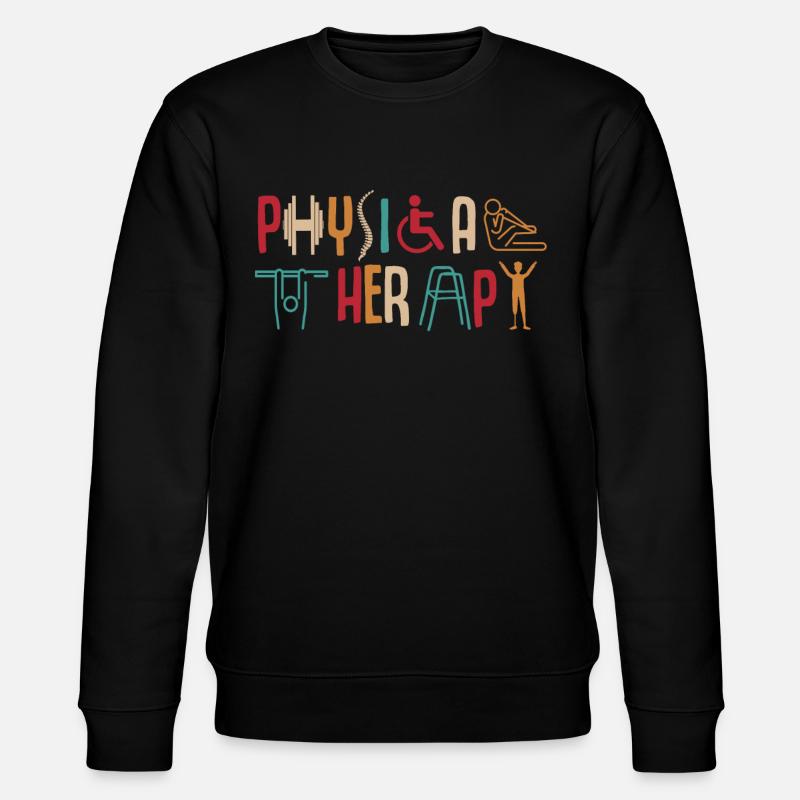 Physiotherapie - Stanley/Stella Unisex Bio-Sweatshirt CHANGER  - Schwarz