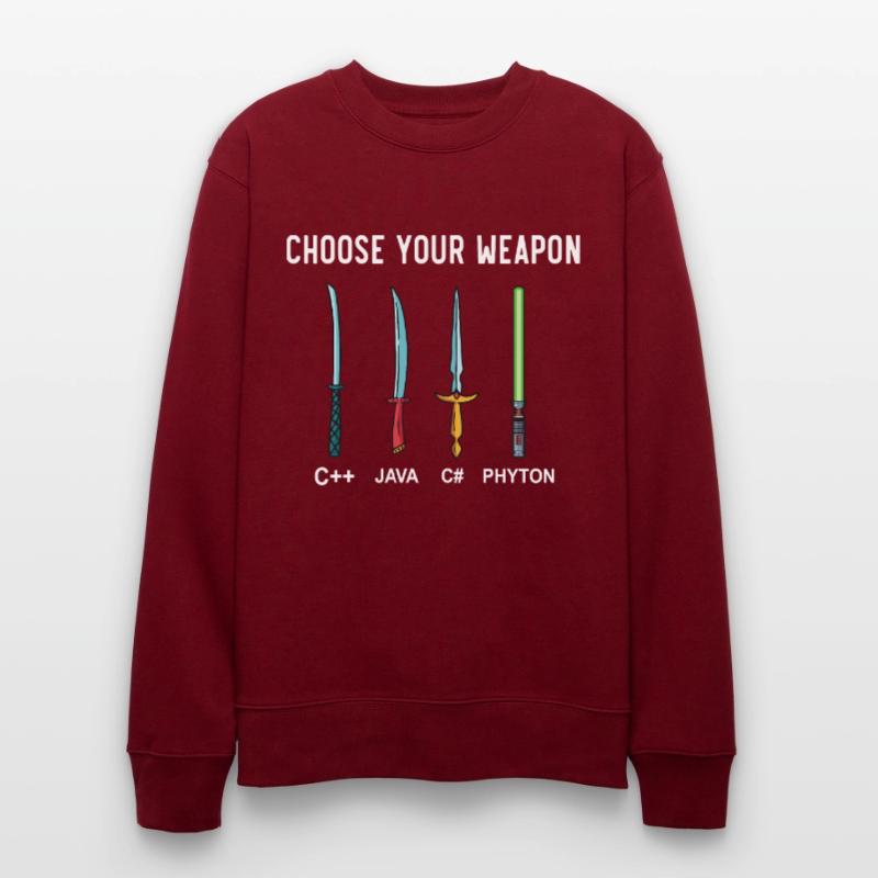 PHYTON PROGRAMMER Programming Encoder Encoding Stanley/Stella CHANGER Unisex Organic Sweatshirt