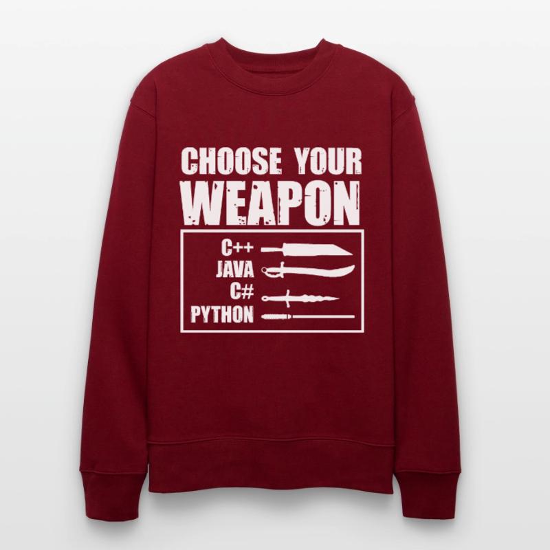 Python-Programmierung, Programmierer, Coder Stanley/Stella Unisex Bio-Sweatshirt CHANGER 