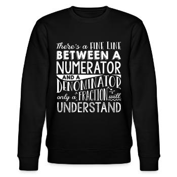 Mathematiker, Mathematik, Mathematik - Stanley/Stella Unisex Bio-Sweatshirt CHANGER  - Schwarz - Vorne - Nik (191cm) & Marisol (170cm)