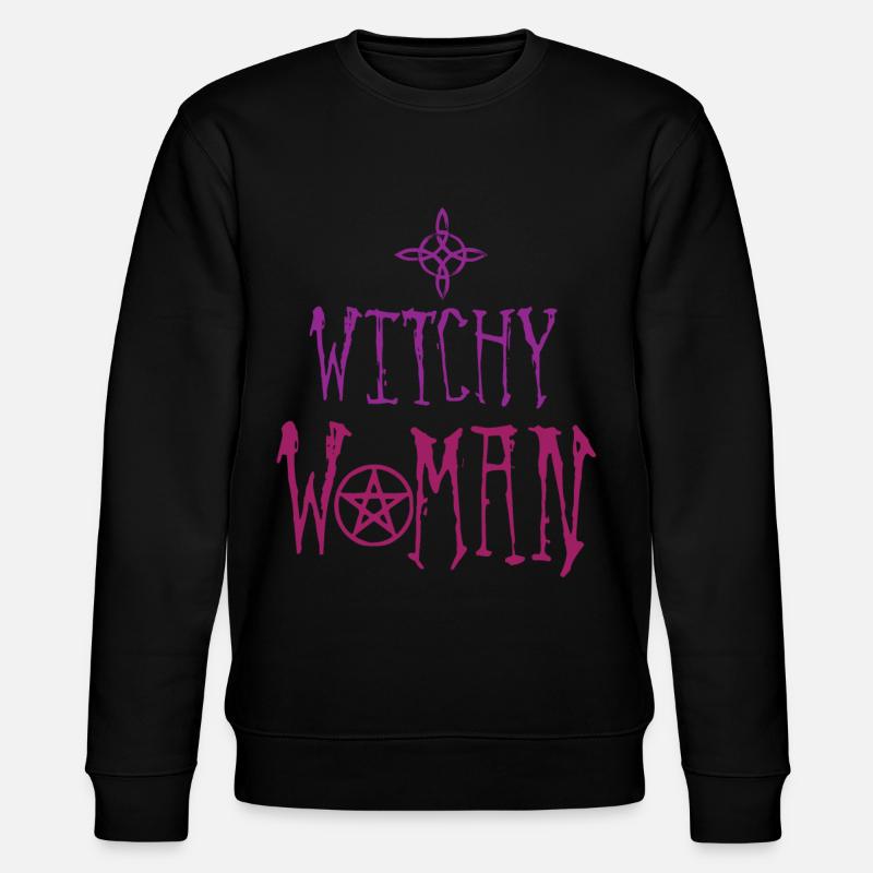 Witch woman, witchcraft, Wicca - Stanley/Stella CHANGER Unisex Organic Sweatshirt - black