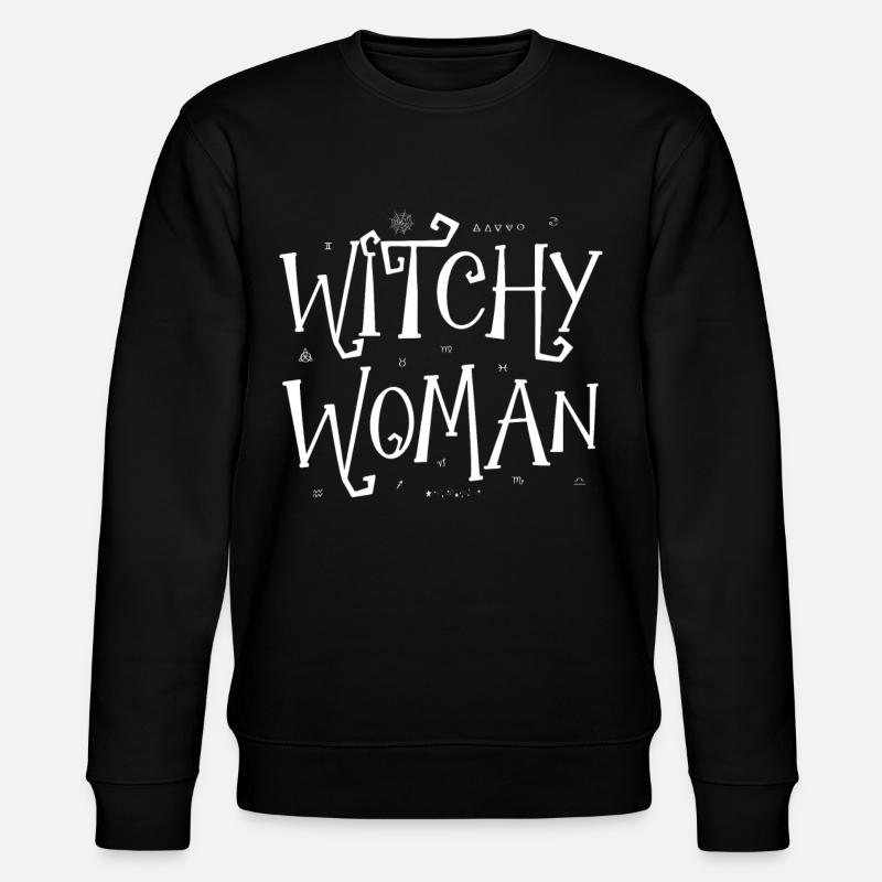 Hexenfrau, Hexerei, Wicca - Stanley/Stella Unisex Bio-Sweatshirt CHANGER - Schwarz