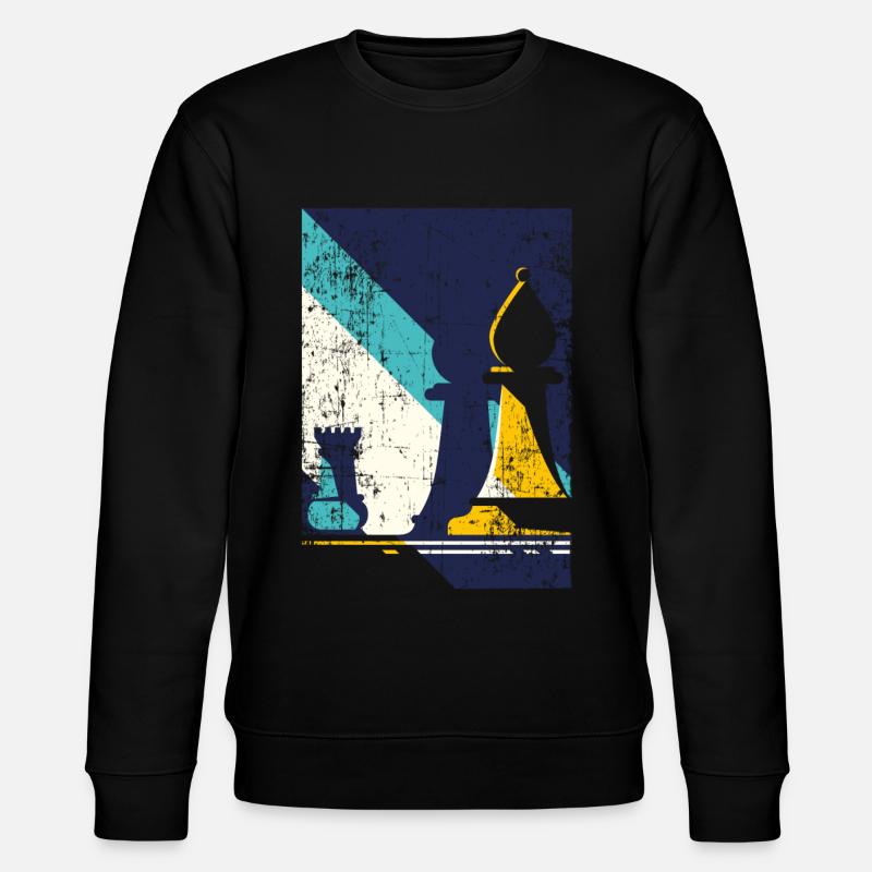 Cadeau de joueur d’échecs rétro - Sweat bio CHANGER Stanley/Stella Unisexe - noir