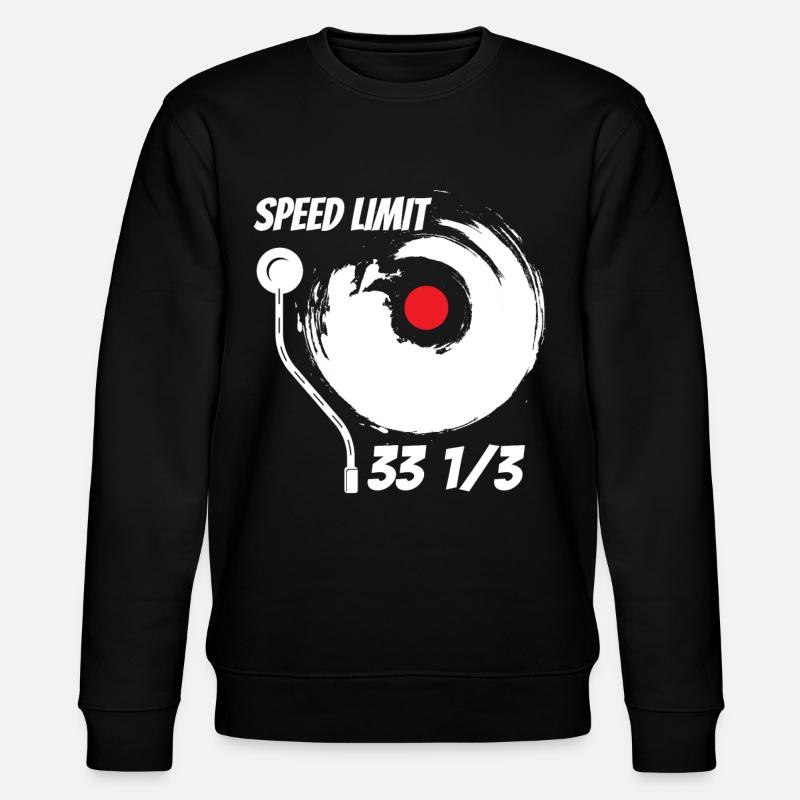 Vinyl Zeichnet Audiophile Musik - Stanley/Stella Unisex Bio-Sweatshirt CHANGER - Schwarz