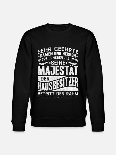 Hausbesitzer Geschenk, Häuslebauer - Stanley/Stella Unisex Bio-Sweatshirt CHANGER - Schwarz